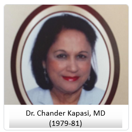 Dr. Chander Kapasi, MD (1979-81)