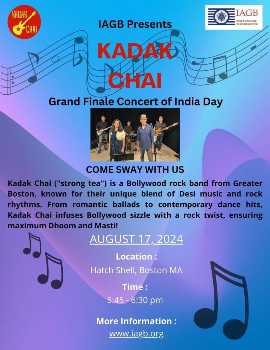 Kadak Chai Concert at 2024 India Day HatchShell