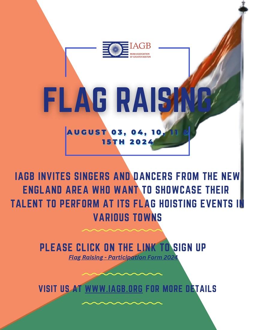 Flag Raising flyer