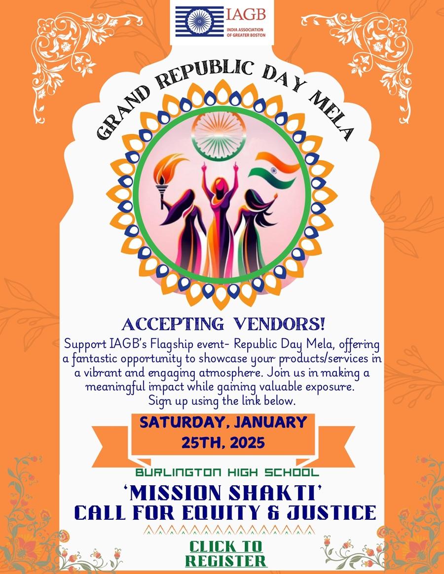 Vendors Sign up-IAGB Grand Republic Day Mela 2025